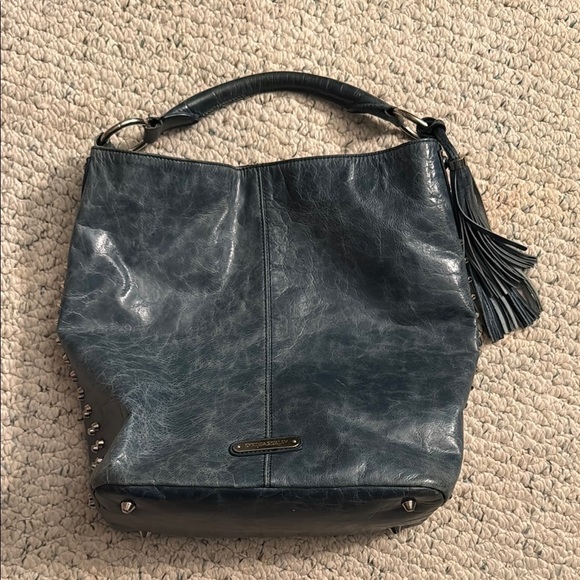 Cynthia Rowley Studded Leather Hobo - Picture 1 of 12